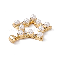 Ottone micro spianare pendenti zirconi&nbsp;KK-B061-03G