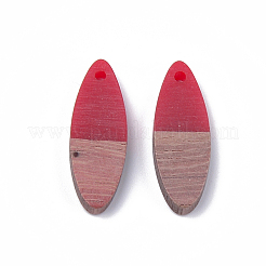 Pendentifs en bois de résine et de noyer&nbsp;RESI-S358-18A