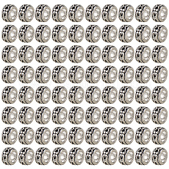240 Stück Legierungsperlen im tibetischen Stil&nbsp;TIBE-PA0001-03