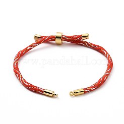 Bracelets argentés en corde de nylon&nbsp;MAK-C003-03G-10