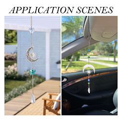 Kits de fabrication d'attrape-soleil étoile lune à faire soi-même&nbsp;DIY-TA0013-80