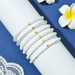 Stretch-Armbandsets aus Glassamenperlen&nbsp;BJEW-MZ00101-02
