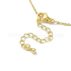 Collier pendentif soleil zircone cubique clair avec chaînes câble&nbsp;NJEW-JN04294