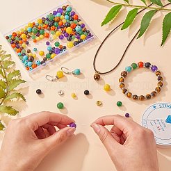 7 kits de fabrication de bracelet chakra&nbsp;DIY-SZ0006-32
