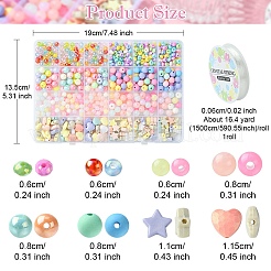 DIY-Kits zur Herstellung von Armbändern aus Acrylperlen&nbsp;DIY-YW0011-14