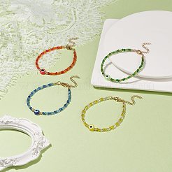 Armband aus Harz mit bösem Blick und Glasperlen für Frauen&nbsp;BJEW-JB08560