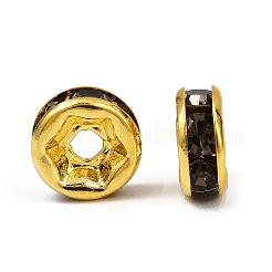 Messing Strass Zwischen perlen&nbsp;RB-A014-Z6mm-12G