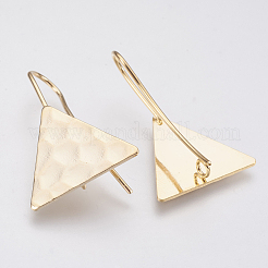 Ganci di orecchini in ottone&nbsp;X-KK-T029-122G