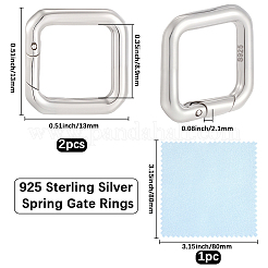925 Federtorringe aus Sterlingsilber&nbsp;STER-BBC0009-25