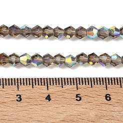 Galvanisieren transparente Glasperlen Stränge&nbsp;EGLA-K015-18L