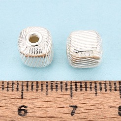925 Sterling Silber gewellte Perlen&nbsp;STER-N016-126S