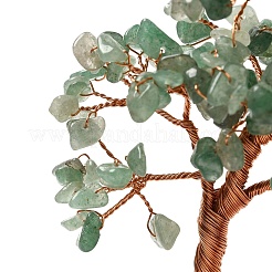 Decorazioni per alberi di natale in scaglie di avventurina verde naturale&nbsp;DJEW-K028-02A