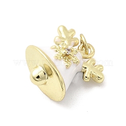 Colgante micropavé cubic zirconia de latón&nbsp;KK-A278-10G-02