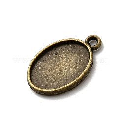 Bases cabochon pendiente de aleación ovalada&nbsp;PALLOY-N0088-15AB-NF