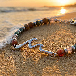 Wellengliederarmbänder aus Edelstahl 304&nbsp;NC8971-1