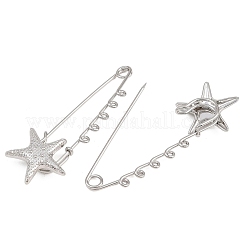 Broches de acero inoxidable 304 con forma de estrella de mar&nbsp;SA-CBA098D-16B-P05