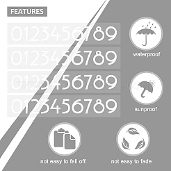 Wasserfeste selbstklebende Bastelsticker&nbsp;DIY-GF0002-59C-01