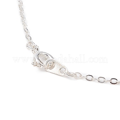 Collar con colgante de copo de nieve con cuentas de vidrio y hematita sintética&nbsp;NJEW-JN04272