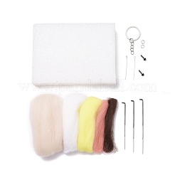 Kit de feutrage à l'aiguille porte-clés poupée constellation bricolage&nbsp;DIY-D068-01P-03