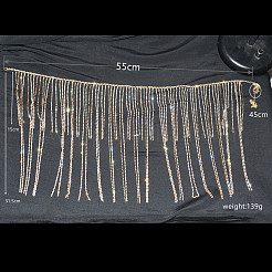 Jupe à pampilles en strass et cristaux pour le corps&nbsp;WGA3B2D-11