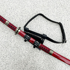 Gürtel-Schwerthalter aus PU-Leder für mittelalterliche Renaissance-Cosplay-Requisiten&nbsp;AJEW-WH0248-585