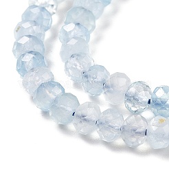 Natürliche Aquamarin Perlen Stränge&nbsp;G-E194-16