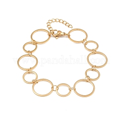 Bracelets à maillons en acier inoxydable 304 pour femmes&nbsp;BJEW-P373-03C-G