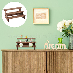 3-stöckiger Schmuck-Organizer aus Holz&nbsp;ODIS-WH0058-19B