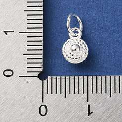925 Untertassenanhänger aus Sterlingsilber mit Biegeringen&nbsp;STER-H118-04S
