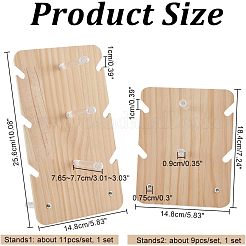 2 ensemble de 2 présentoirs de lunettes de soleil en bois de styles différents&nbsp;ODIS-NB0001-30