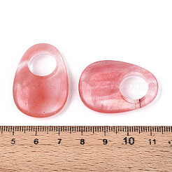 Kirschquarzglas-Anhänger mit großem Loch&nbsp;G-N348-06B-03
