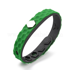 Bracciali in cordino di silicone piatto&nbsp;BJEW-F421-01J