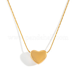 Collares colgantes de corazón de acero inoxidable 304 para mujer&nbsp;GT5254