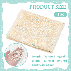 Tissu à paillettes en plastique PE étoiles lune&nbsp;DIY-WH0816-598A