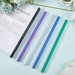 10 inserto per cartella in plastica bicolore&nbsp;AJEW-CP0008-78