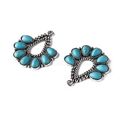 Pendentifs de turquoise synthétique&nbsp;X-PALLOY-N157-036