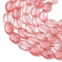 Ciliegio sintetico perle di vetro di quarzo fili&nbsp;G-H349-A01-27