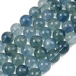 Naturelles fluorite bleue brins de perles&nbsp;GG-CBAF158-12mm