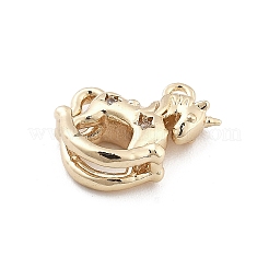 Colgante micropavé cubic zirconia de latón&nbsp;KK-M306-06G-02