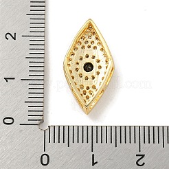 Laiton micro pavé de perles de zircone cubique claires&nbsp;KK-G493-10G-01