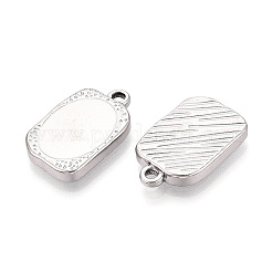 Cabochon-Fassungen für Anhänger aus Edelstahl 304&nbsp;STAS-T067-19P