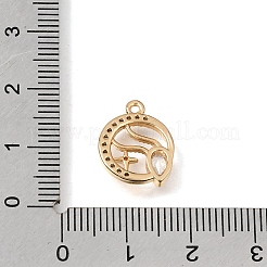 Breloques en laiton zircon cubique transparent&nbsp;CU-K001-02A-G