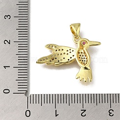 Porte micro ouvrent pendentifs zircone cubique en laiton de placage&nbsp;KK-G500-04A-G