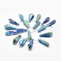 Chapelets de perles de cristal de quartz naturel électrolytique&nbsp;G-G890-A-05