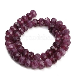 Rangs de perles de jade blanc naturel teintées et facettées&nbsp;GG-CBAE966-01B-Q