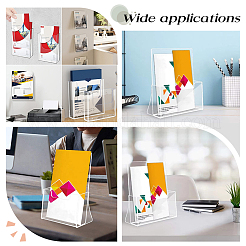 6 Stück 2 Stile transparentes Acryl-Prospektständer-Rack zur Wandmontage&nbsp;AJEW-PH0005-86