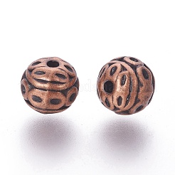 Perlas de aleación de zinc de estilo tibetano&nbsp;X-PALLOY-L230-01R-RS
