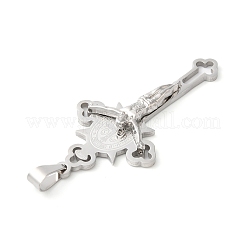Grands pendentifs en acier inoxydable 304 anti-ternissement&nbsp;STAS-D052-03P