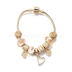 Pulseras con dijes de cuentas europeas de esmalte de aleación&nbsp;BJEW-F495-07G