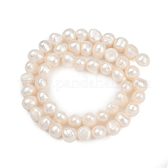 Brins de perles de culture d'eau douce naturelles&nbsp;PEAR-P064-20B-05A